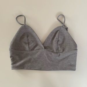 Garage - Sparkly Grey Cropped Cami